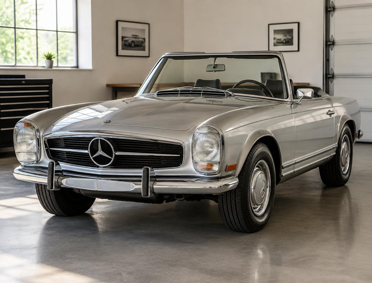Symbolbild: klassischer Mercedes zur Oldtimerbewertung