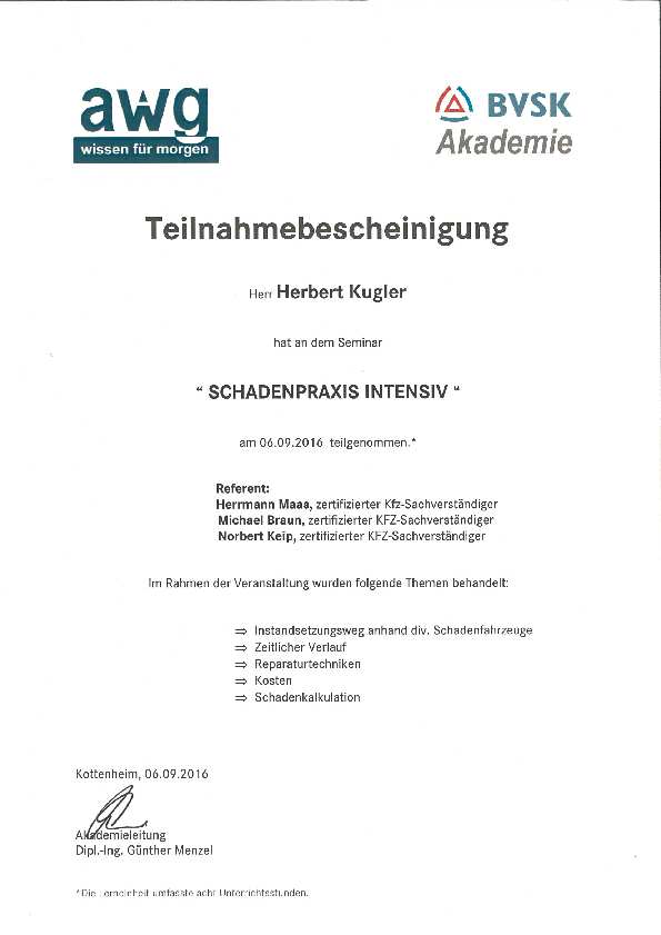 Schadenpraxis Intensiv