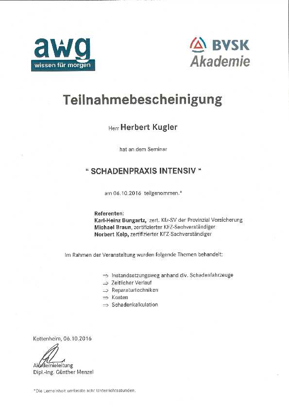 Schadenpraxis Intensiv