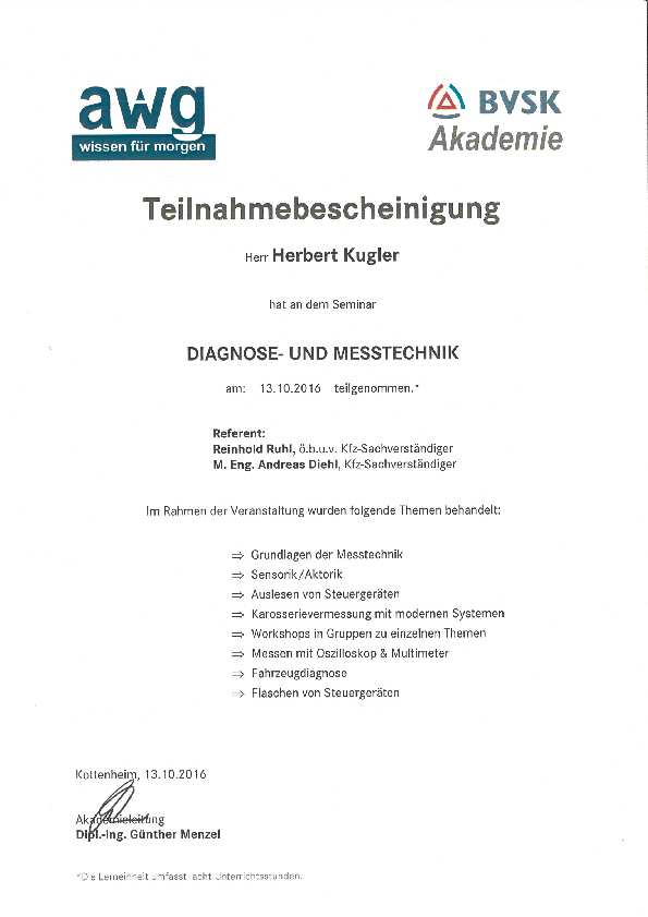 Diagnose- und Messtechnik