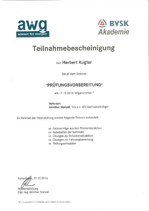 Prüfungsvorbereitung