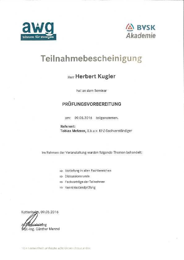 Prüfungsvorbereitung