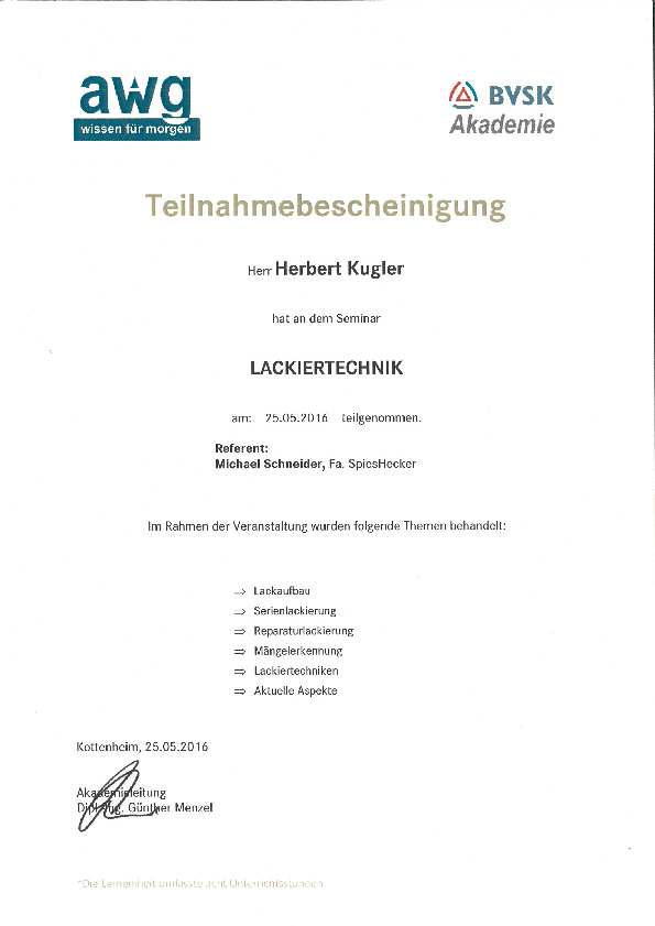 Lackiertechnik