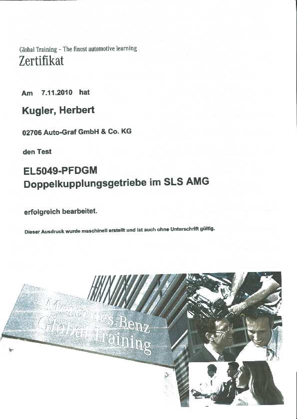 Doppelkupplungsgetriebe im SLS AMG (2010)
